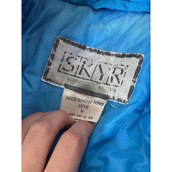 Vintage 90’s Jacket SKYR Mens Sz M Neon Pink & Blue Ski or Snowboard READ - Picture 11 of 11